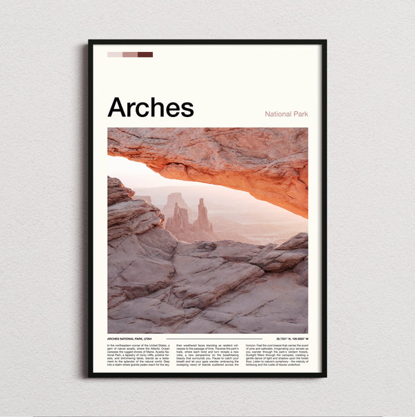 Arches - View Through The Arch - Travel Print
