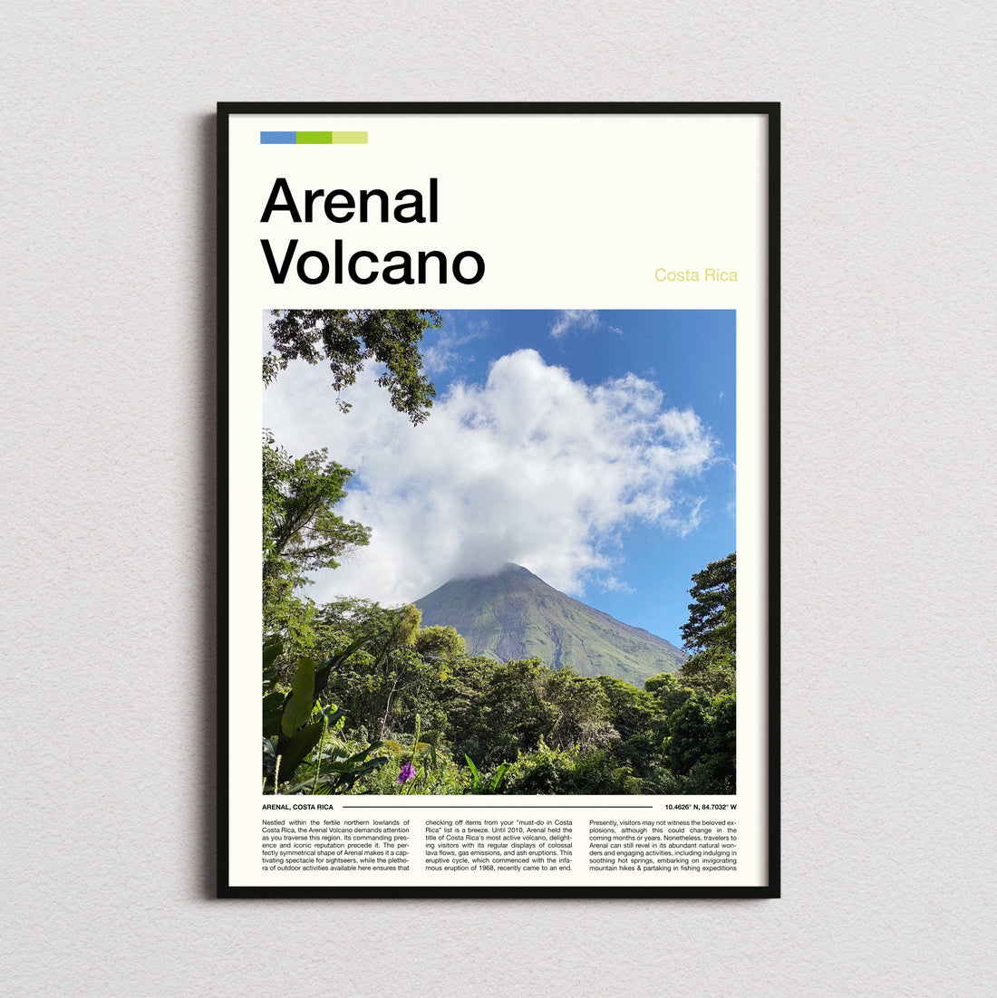 Arenal - Volcano In The Clouds - Travel Print