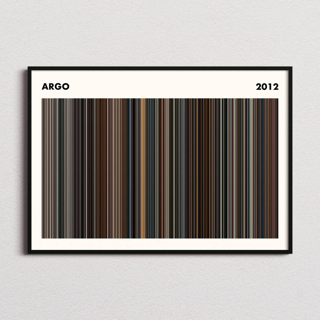 Argo Movie Barcode Poster - Simplified