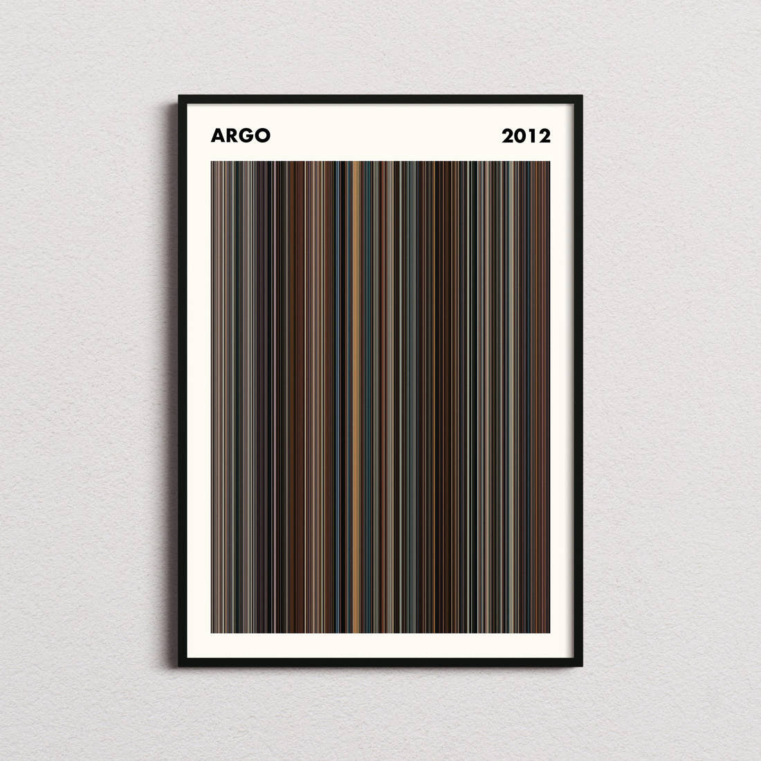 Argo Movie Barcode Poster - Simplified