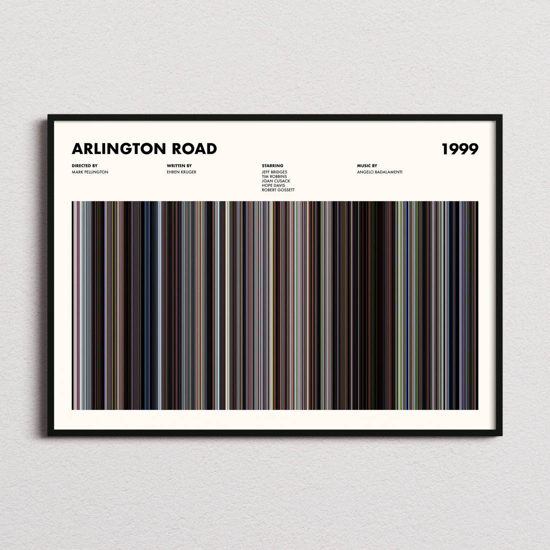 Arlington Road Movie Barcode Poster