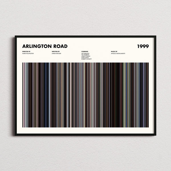 Arlington Road Movie Barcode Poster