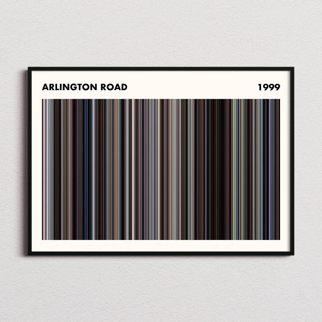 Arlington Road Movie Barcode Poster - Simplified