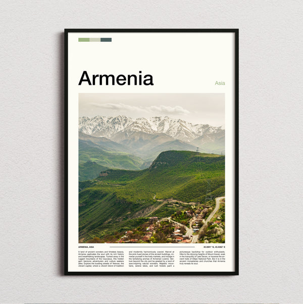 Armenia - Green Valley - Travel Print