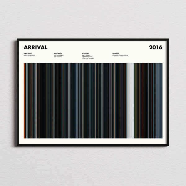 Arrival Movie Barcode Poster