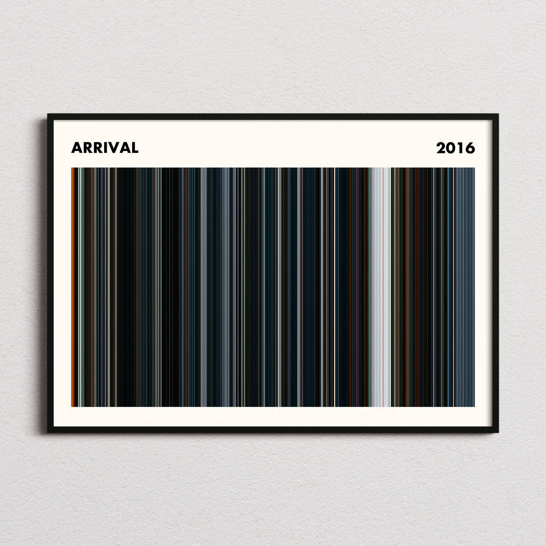 Arrival Movie Barcode Poster - Simplified