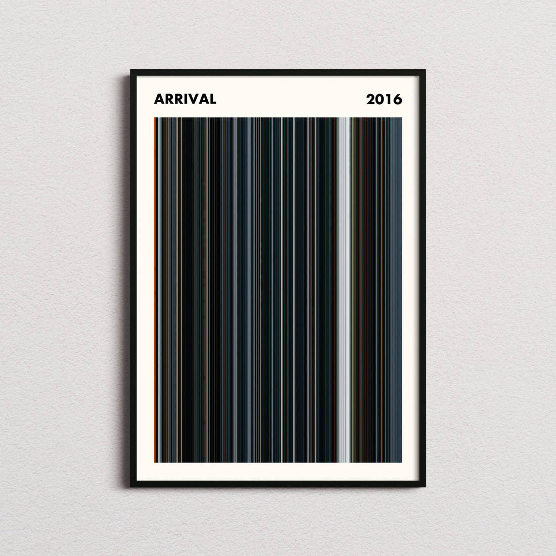 Arrival Movie Barcode Poster - Simplified
