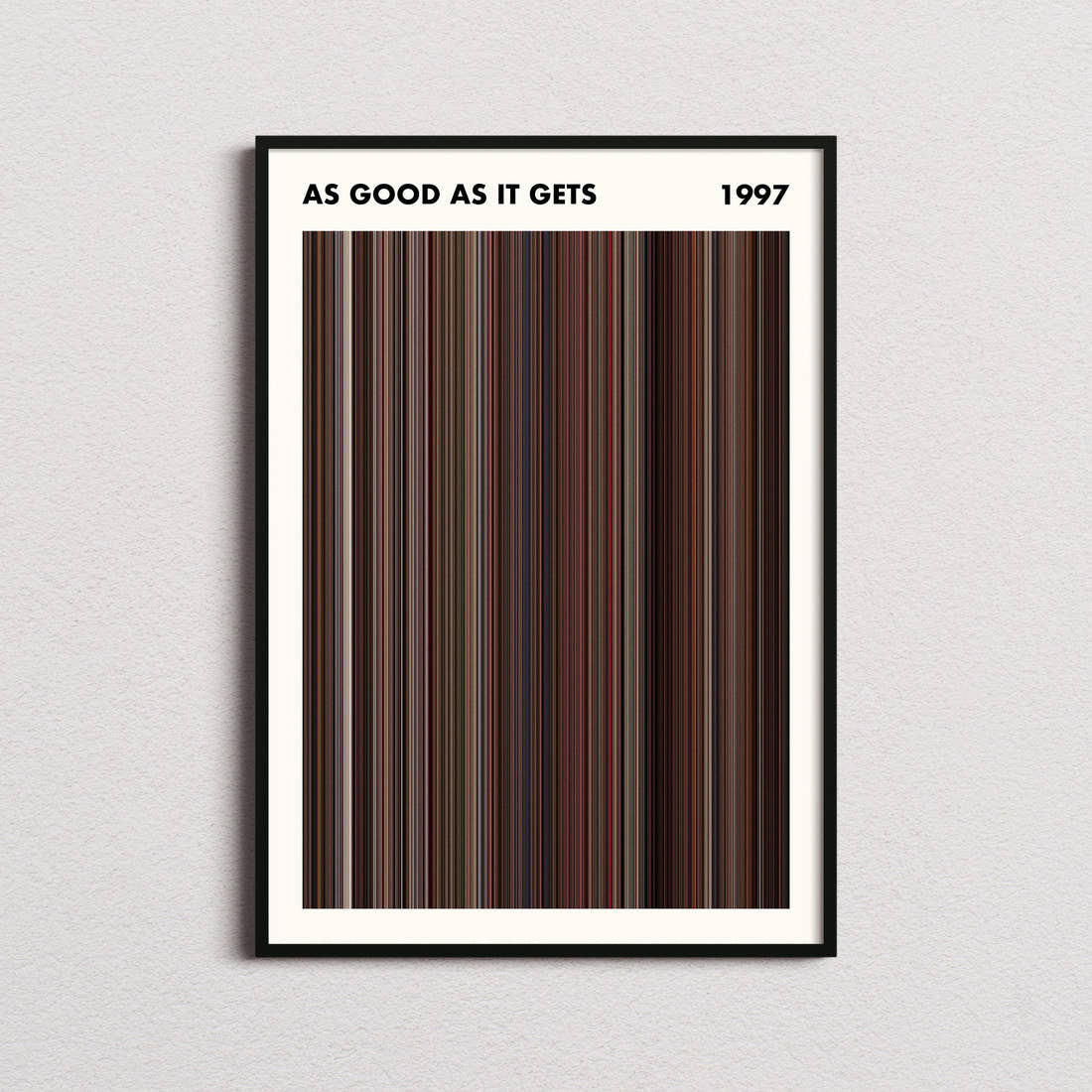 As Good as It Gets Movie Barcode Poster - Simplified