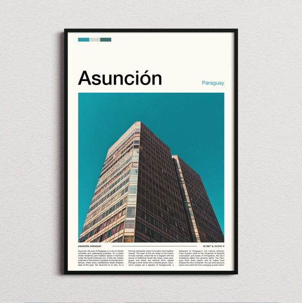 Asuncion - Modern Office Tower - Travel Print