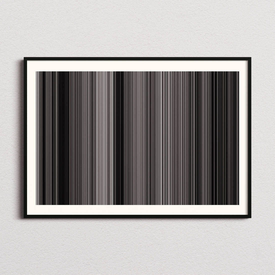 Attack of the 50 Foot Woman Movie Barcode Poster - Barcode Only