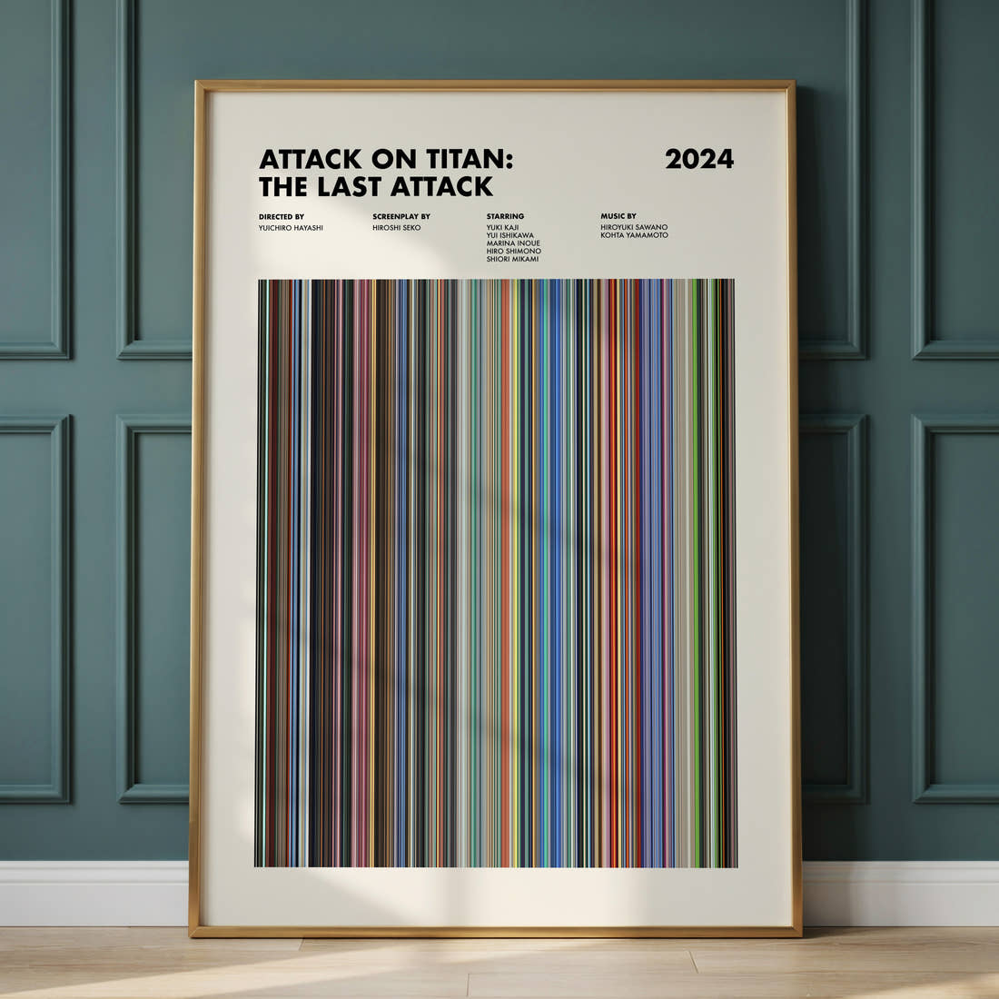 Attack on Titan: The Last Attack Movie Barcode Poster