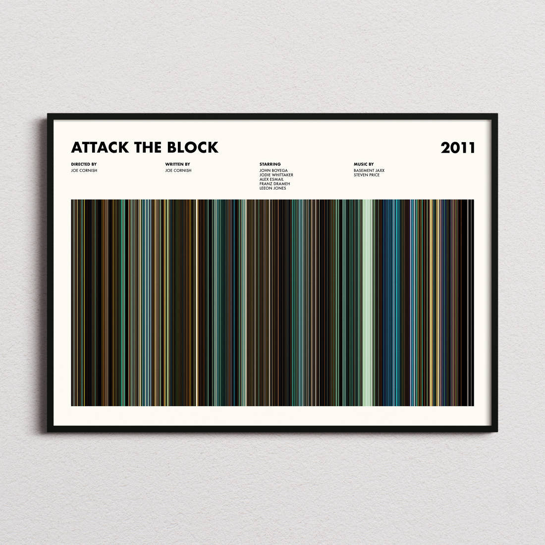 Attack the Block Movie Barcode Poster