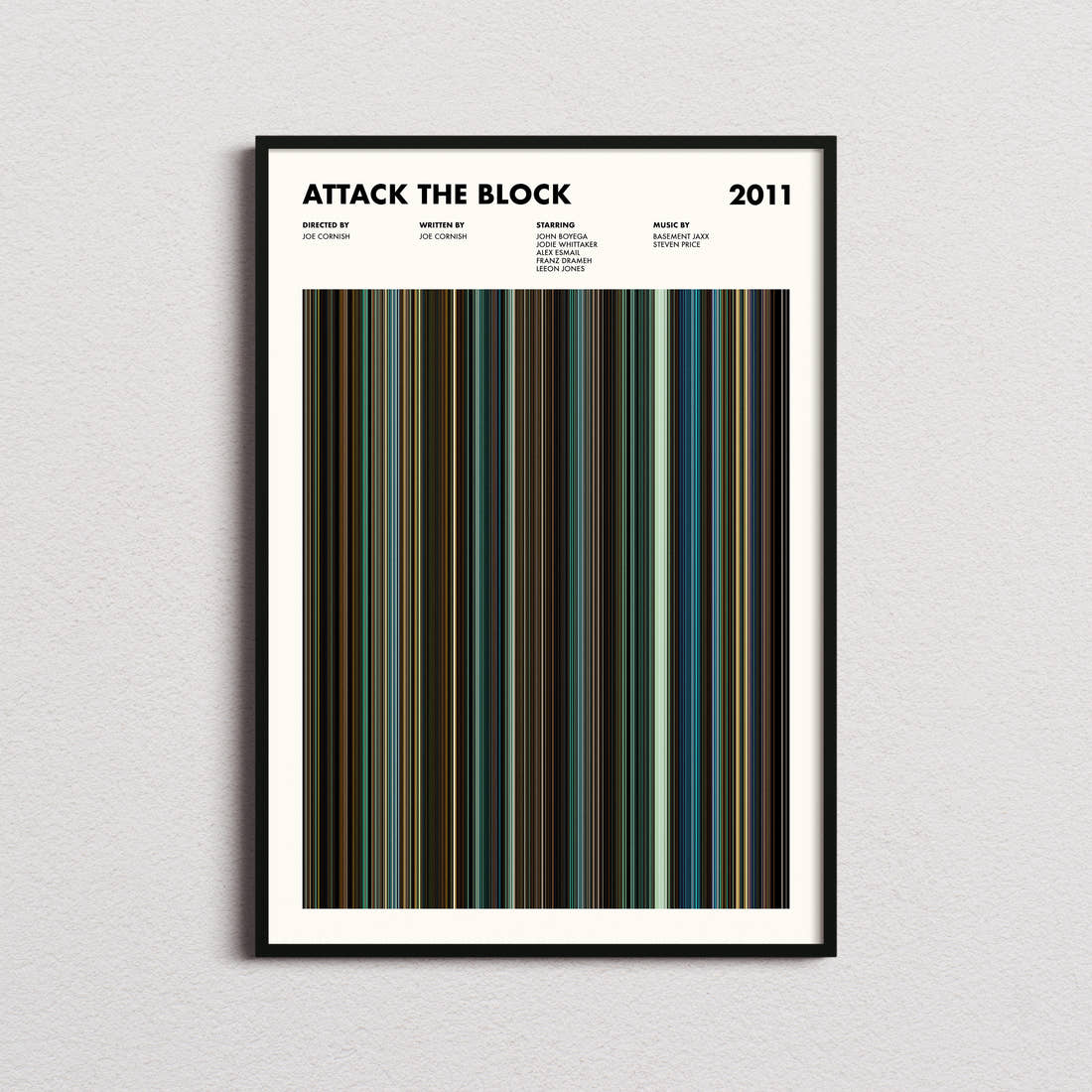 Attack the Block Movie Barcode Poster