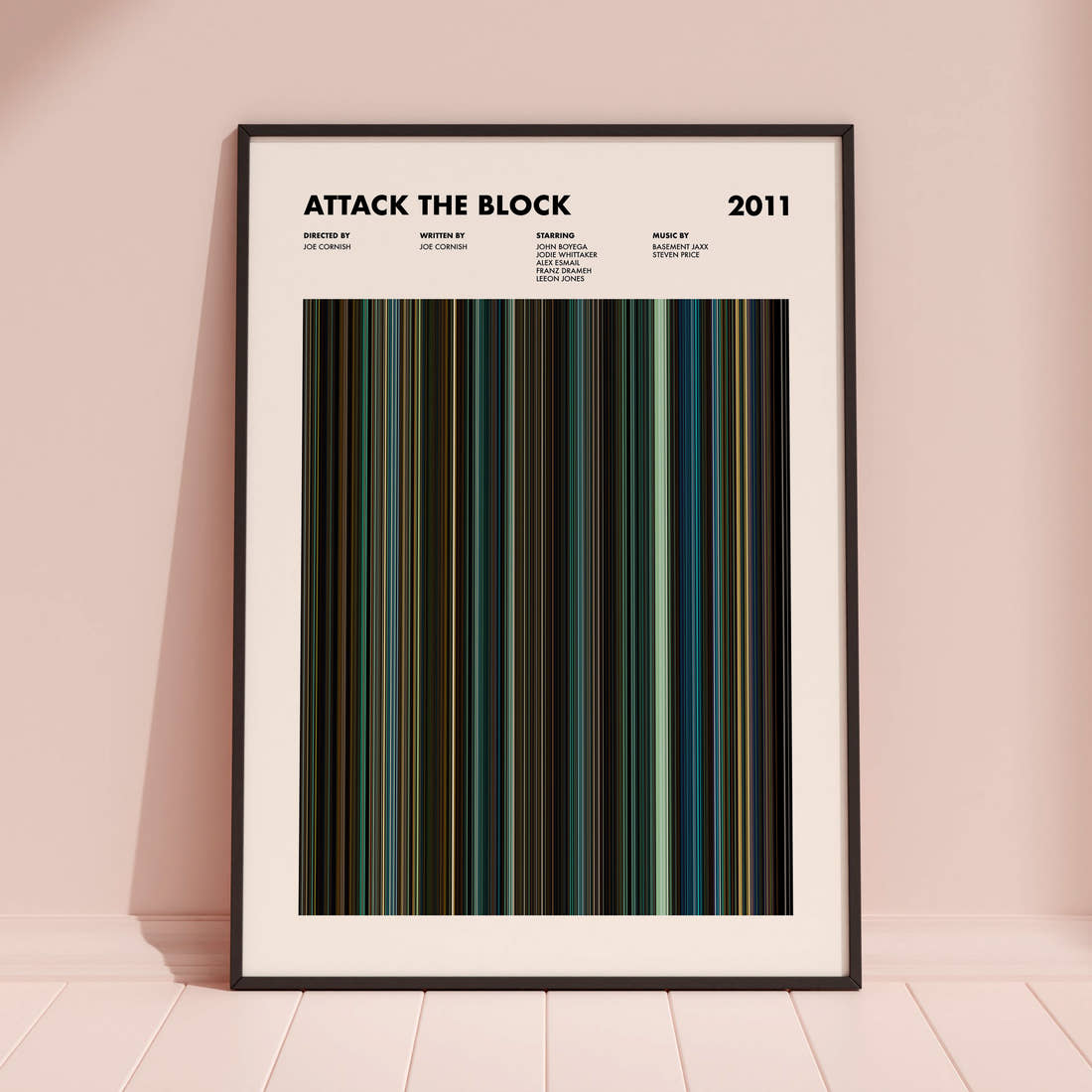 Attack the Block Movie Barcode Poster