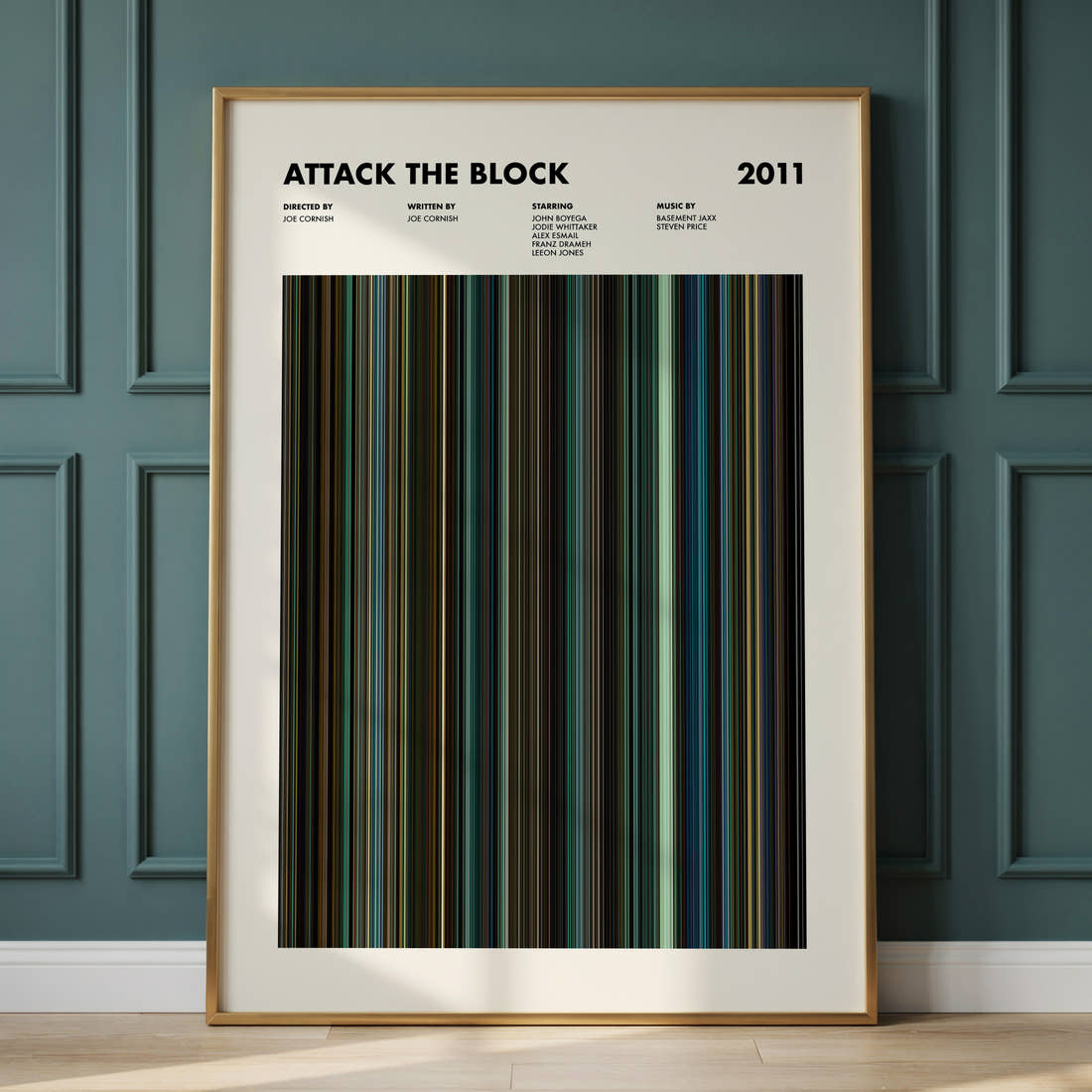 Attack the Block Movie Barcode Poster