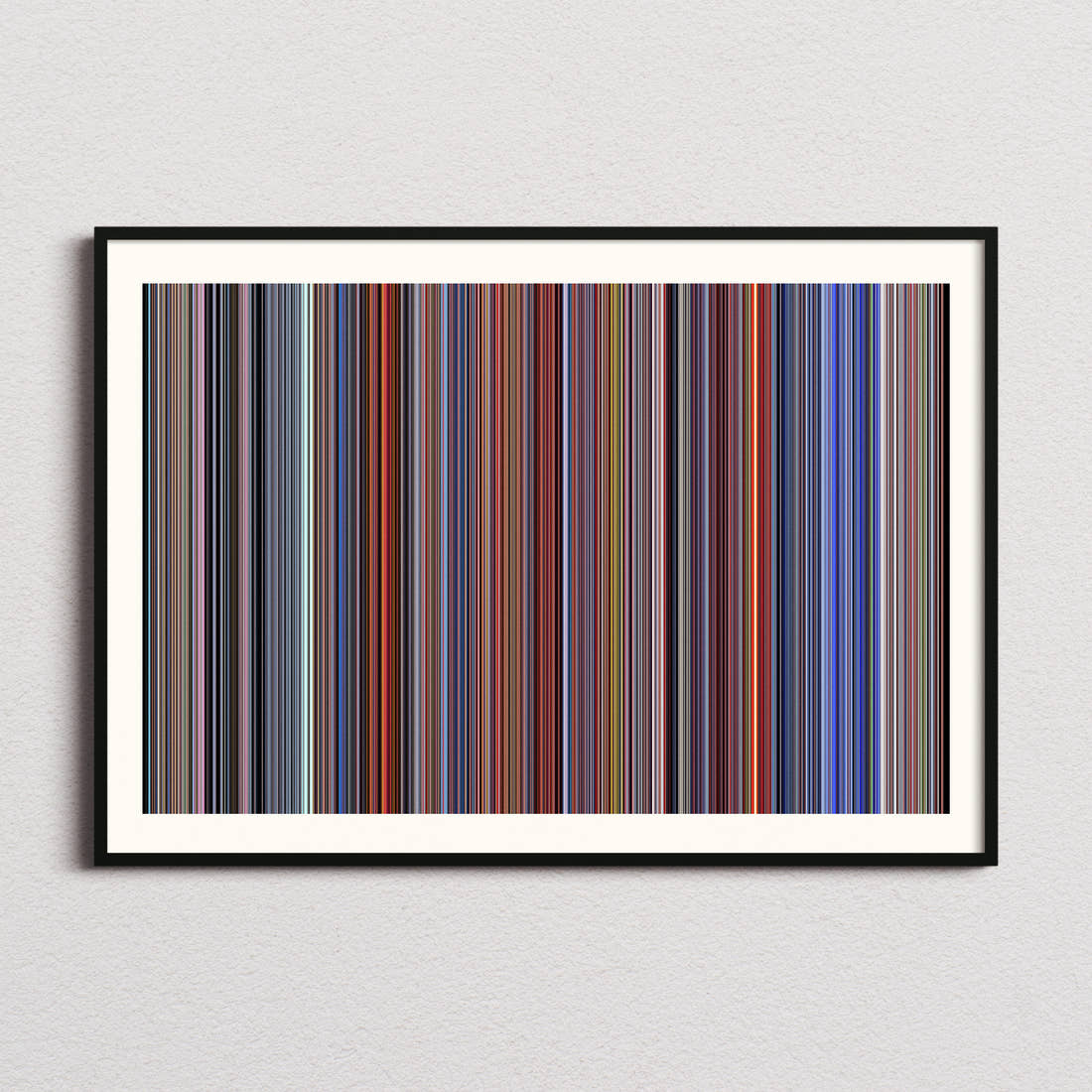 Austin Powers: The Spy Who Shagged Me Movie Barcode Poster - Barcode Only