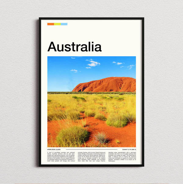 Australia - Uluru - Travel Print