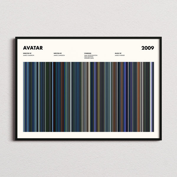 Avatar Movie Barcode Poster