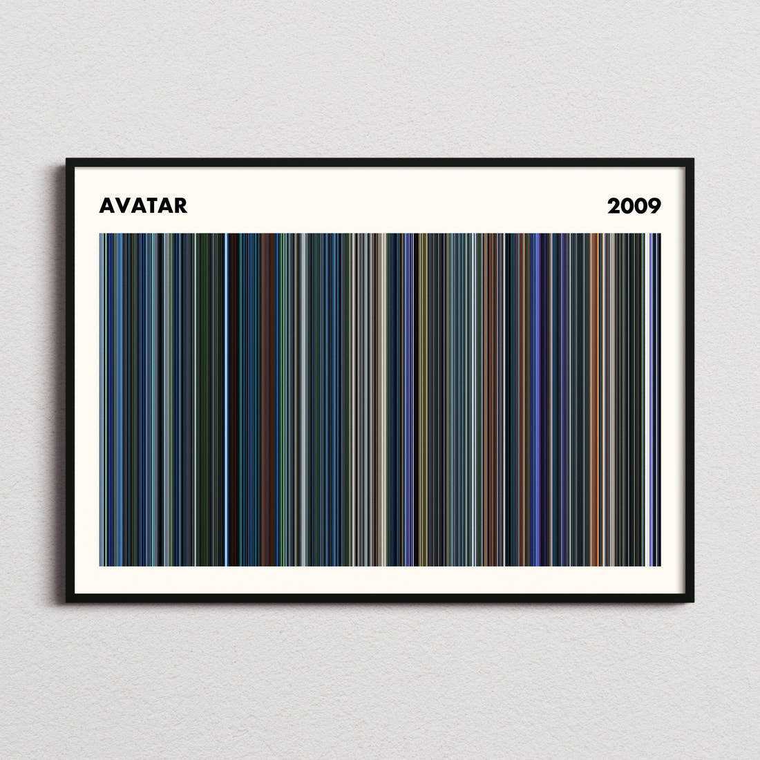 Avatar Movie Barcode Poster - Simplified