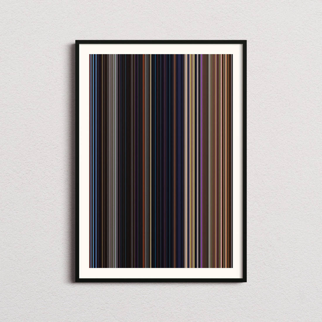 Avengers: Infinity War Movie Barcode Poster - Barcode Only