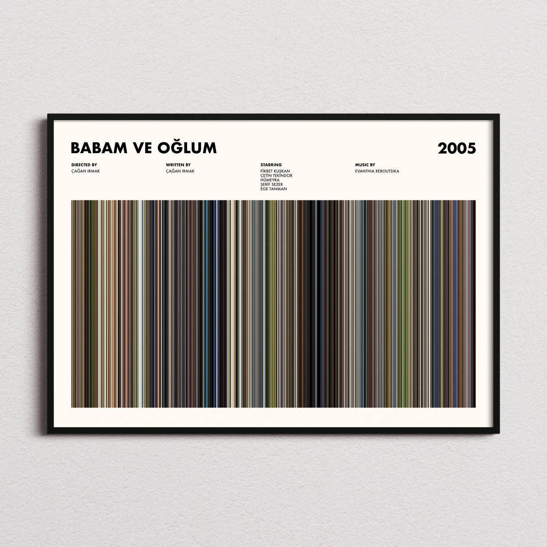 Babam ve Oğlum Movie Barcode Poster