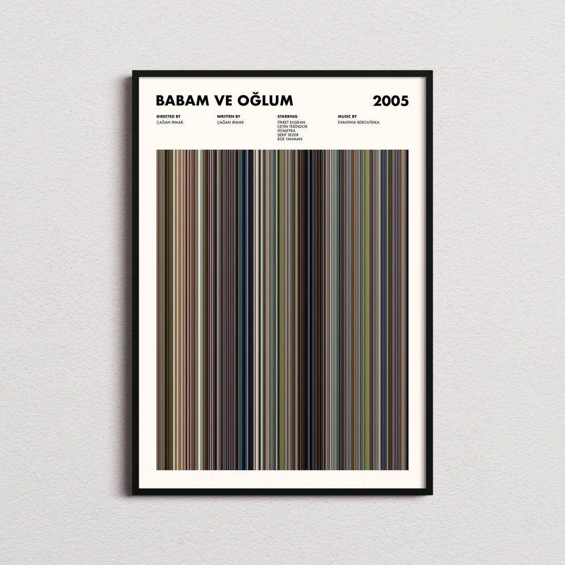 Babam ve Oğlum Movie Barcode Poster