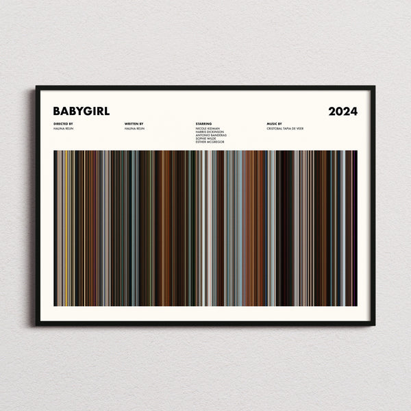 Babygirl Movie Barcode Poster