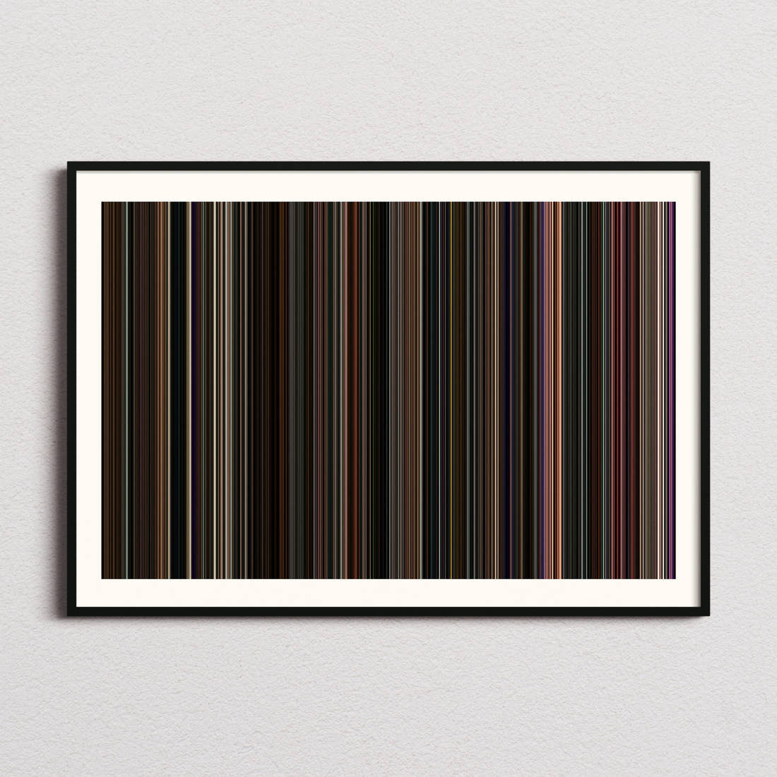 Back to Black Movie Barcode Poster - Barcode Only
