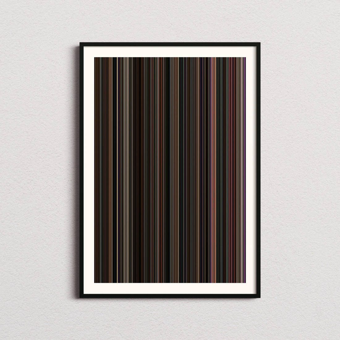 Back to Black Movie Barcode Poster - Barcode Only