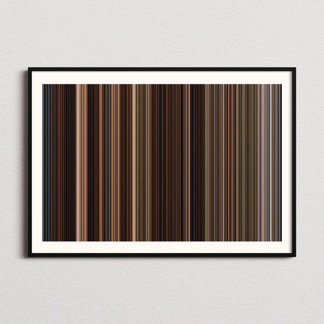 Back to the Future Part III Movie Barcode Poster - Barcode Only