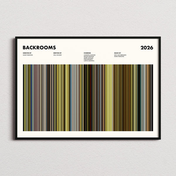 Backrooms Movie Barcode Poster