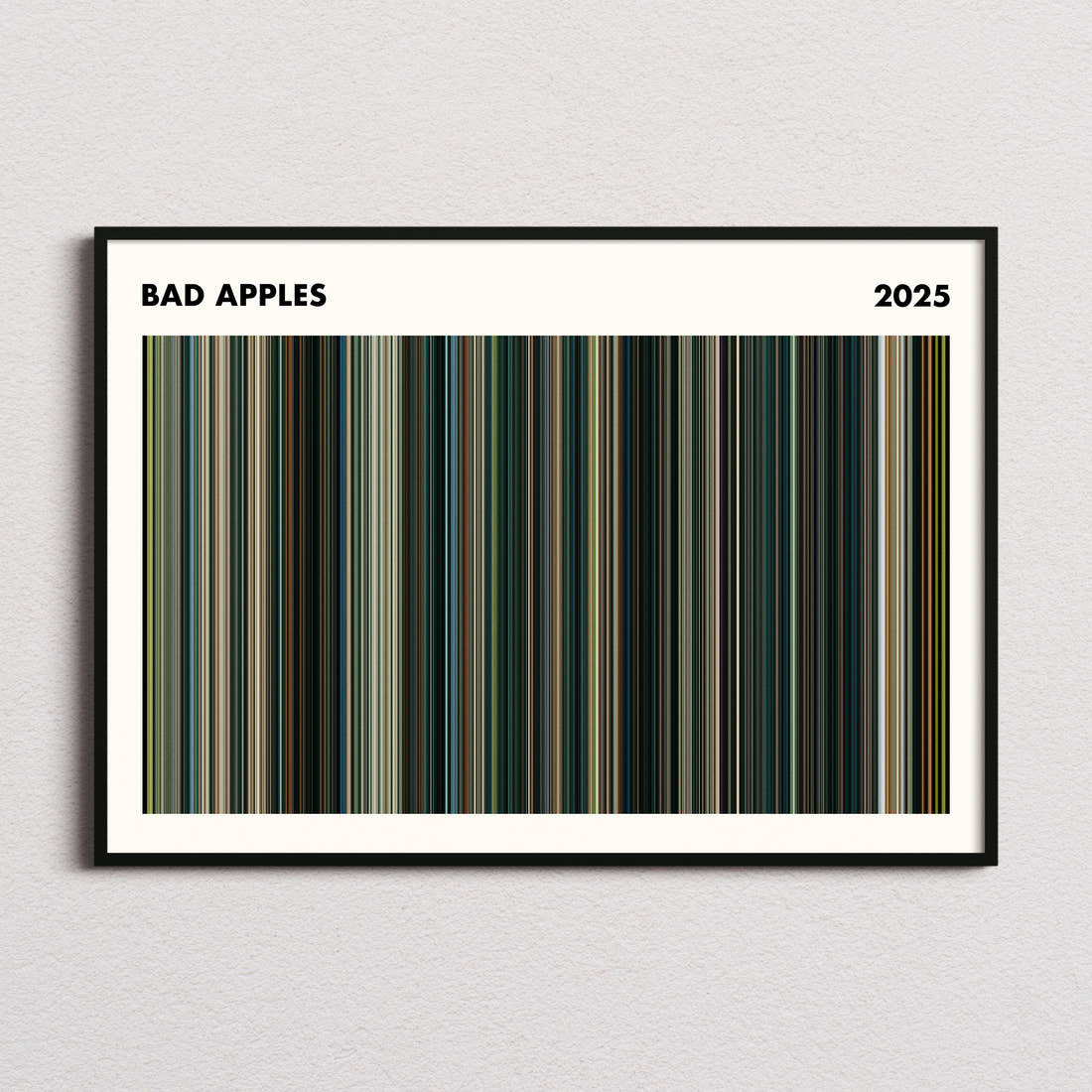 Bad Apples Movie Barcode Poster - Simplified