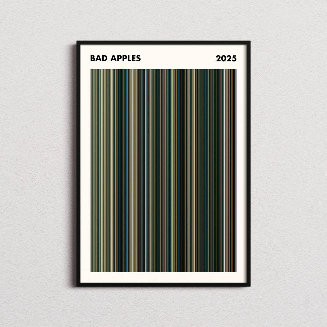 Bad Apples Movie Barcode Poster - Simplified