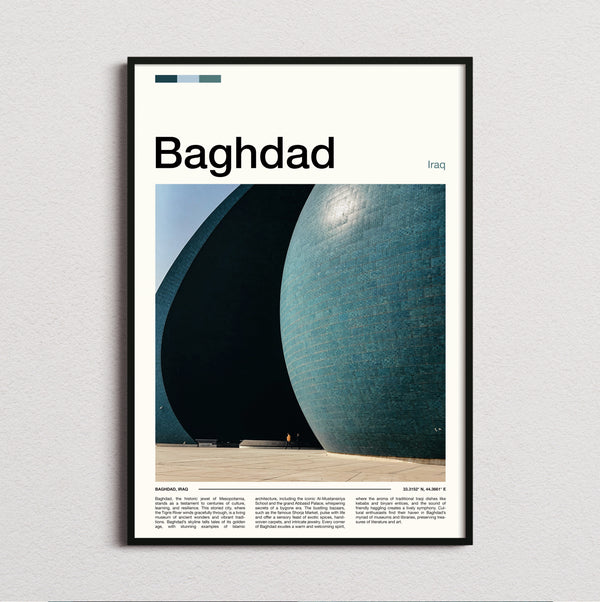Baghdad - Al-Shaheed Monument - Travel Print