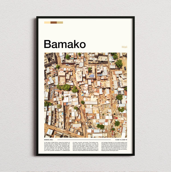 Bamako - Rooftops From Above - Travel Print