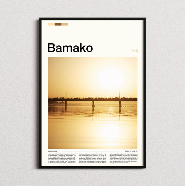 Bamako - Bridge At Sunset - Travel Print