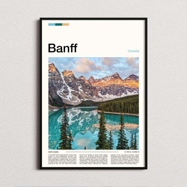 Banff - Moraine Lake At Sunrise - Travel Print