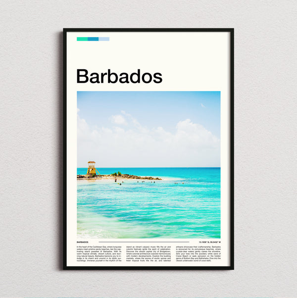 Barbados - Turquoise Sea - Travel Print
