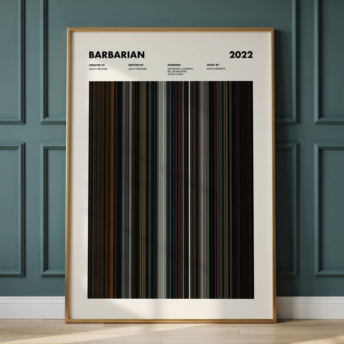 Barbarian Movie Barcode Poster