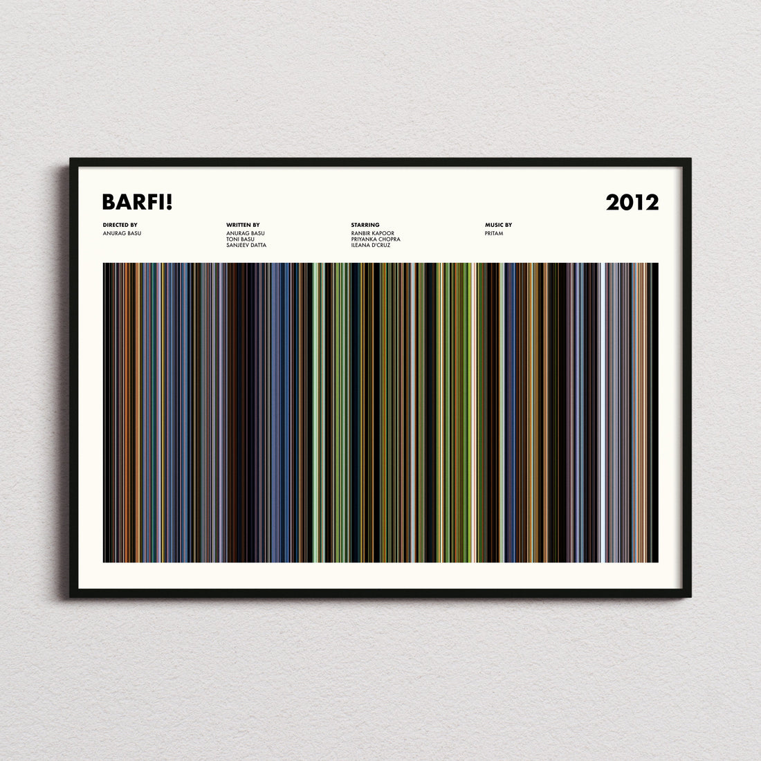 Barfi! Movie Barcode Poster