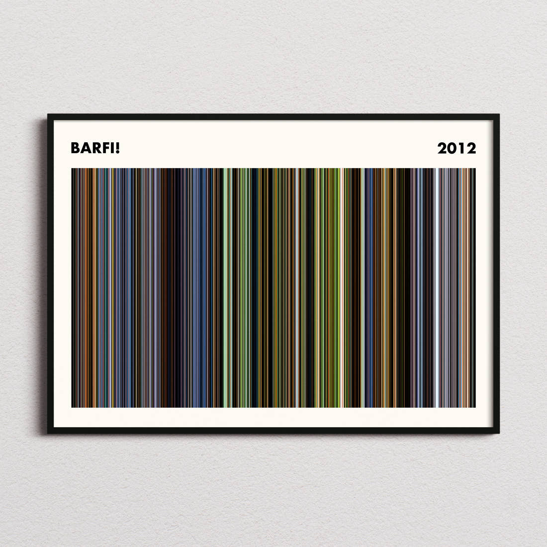 Barfi! Movie Barcode Poster - Simplified