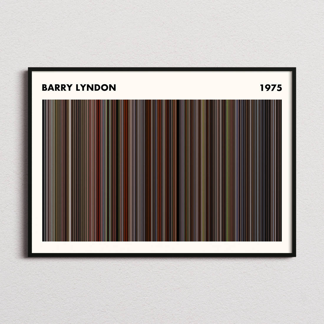 Barry Lyndon Movie Barcode Poster - Simplified
