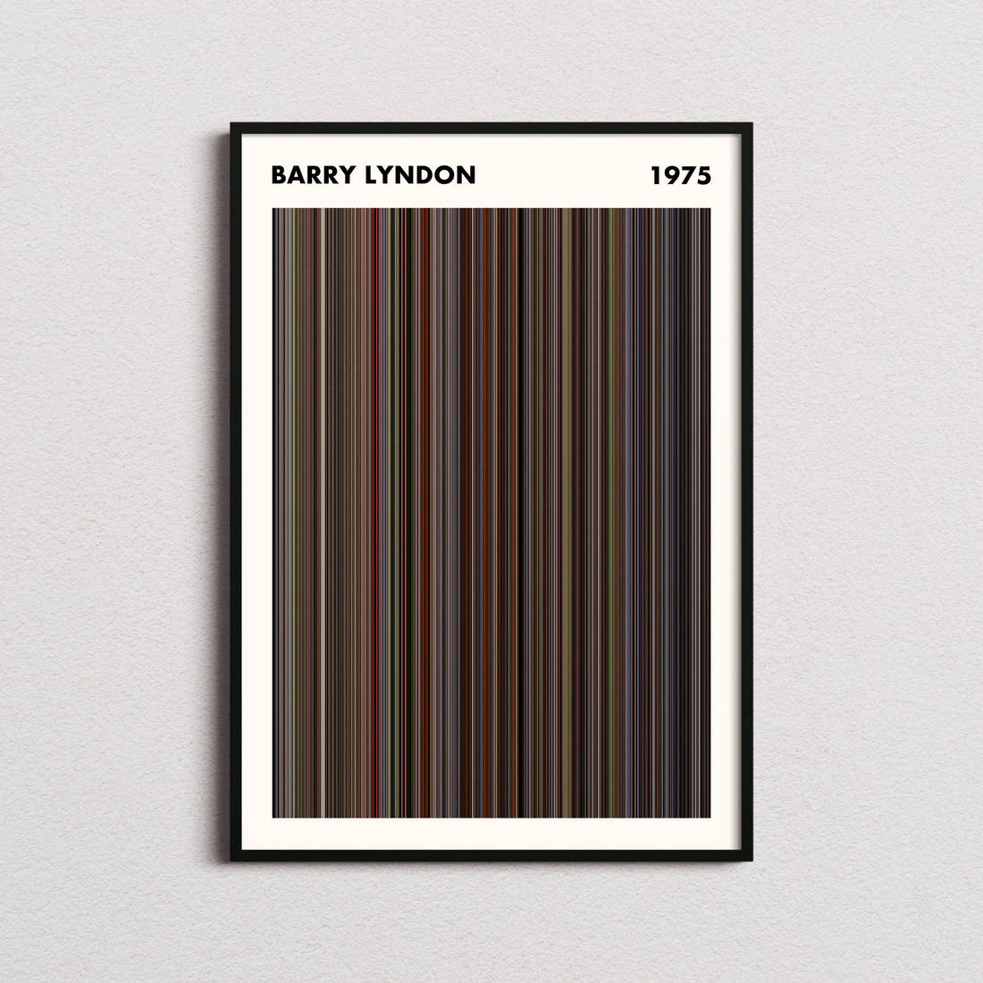 Barry Lyndon Movie Barcode Poster - Simplified