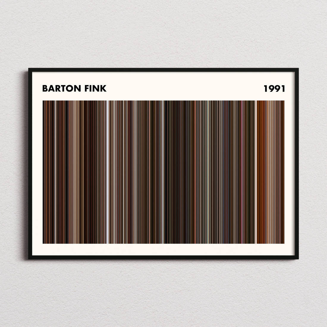 Barton Fink Movie Barcode Poster - Simplified