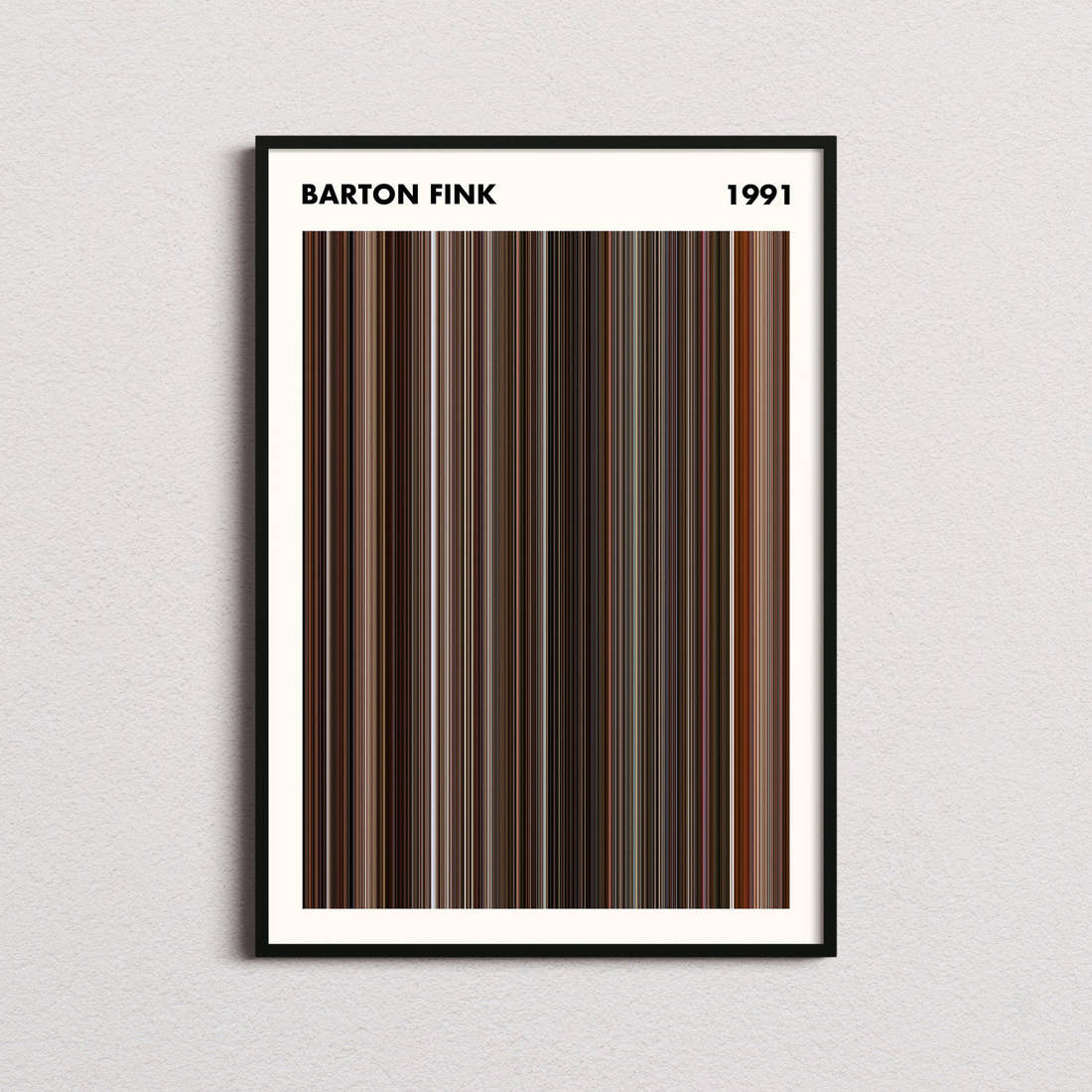 Barton Fink Movie Barcode Poster - Simplified