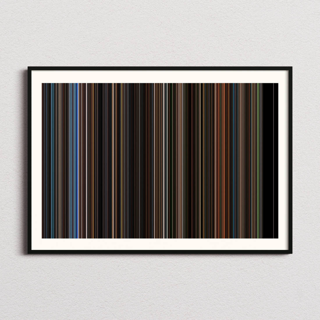 Batman Begins Movie Barcode Poster - Barcode Only