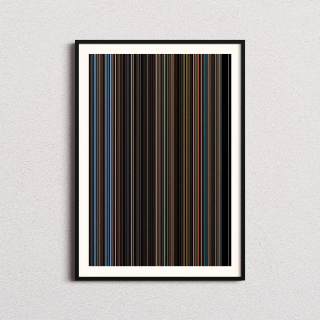 Batman Begins Movie Barcode Poster - Barcode Only