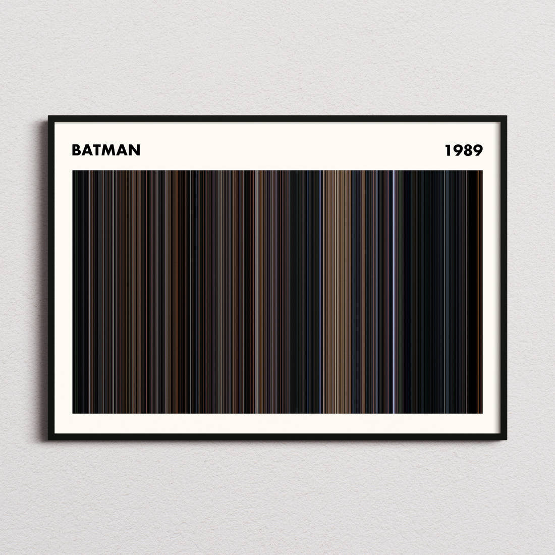 Batman Movie Barcode Poster - Simplified