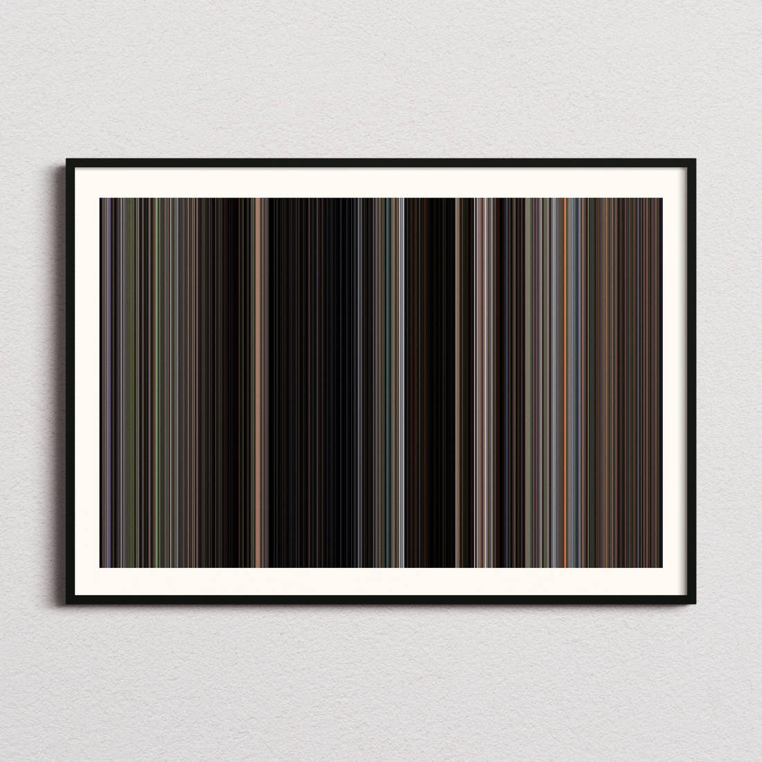 Battle for the Planet of the Apes Movie Barcode Poster - Barcode Only