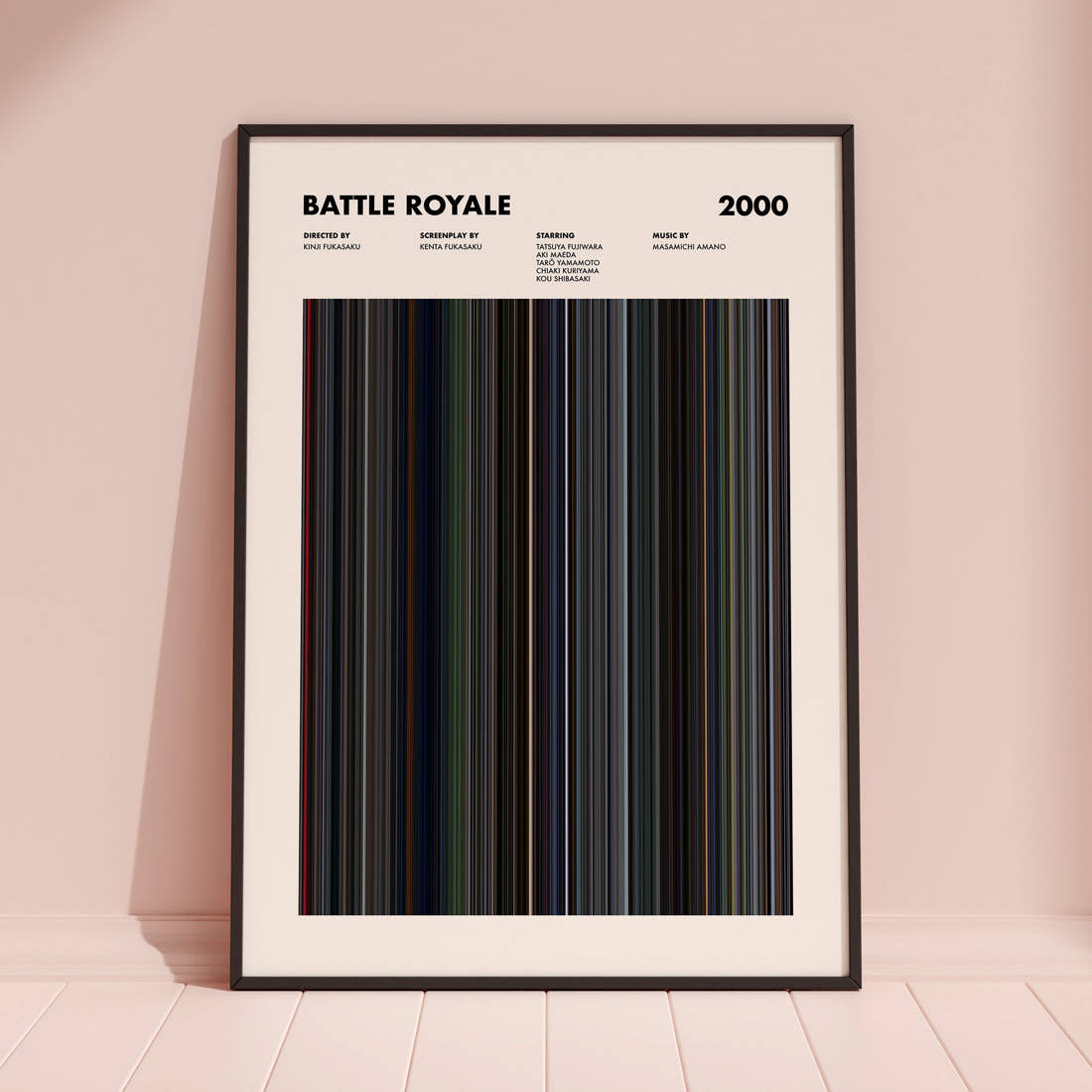 Battle Royale Movie Barcode Poster